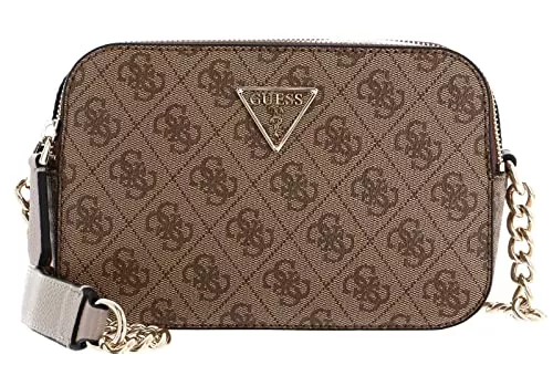 GUESS Taschen & Rucksäcke GUESS Noelle Crossbody Camera Bag Latte Logo