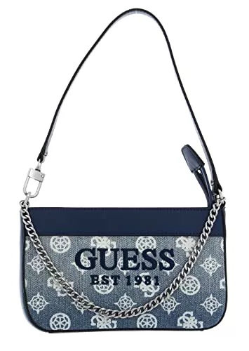 GUESS Taschen & Rucksäcke GUESS Katey Mini Top Zip Shoulder Bag Denim Ombre Logo