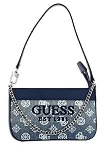 GUESS Taschen & Rucksäcke GUESS Katey Mini Top Zip Shoulder Bag Denim Ombre Logo