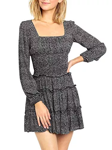 Jurebecia Freizeit Jurebecia Kleid Damen Sommer Party Kleider Damen Casual Vintage Kleider Rückenfrei Partykleid Schulterfrei Sexy Kleid Damen Ferien Strand