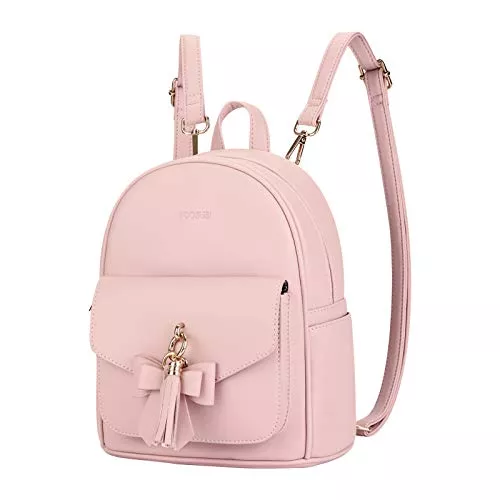 ECOSUSI Taschen & Rucksäcke ECOSUSI Damen Rucksack Klein Soft Pu Leder Rucksäcke Schultaschen Wasserdichte Damenrucksäcke Kleine