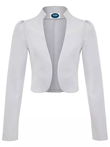 4tuality Blazer 4tuality Satin Jäckchen lang Bolero Gr. S - 3XL