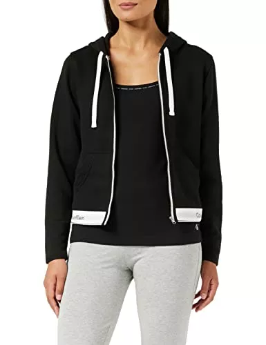 Calvin Klein Kapuzenpullover Calvin Klein Damen Top Hoodie Full Zip Kapuzenpullover