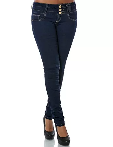 MEMZORO Jeans MEMZORO Damen Skinny Jeanshose Stretch Jeans