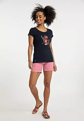 Ragwear T-Shirts Ragwear FLORAH Damen T-Shirt Streetwear 100% vegan