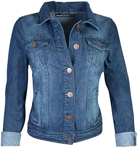 Dollhouse Jacken dollhouse Junior Damen Basic Denim Jeansjacke (Teens/Young Women)