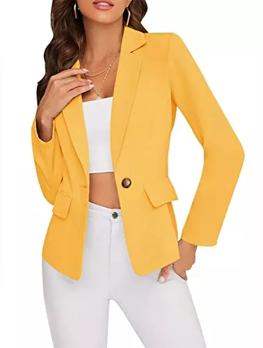 Febriajuce Blazer Febriajuce Damen-T-Shirt, kurzärmelig, Rundhalsausschnitt, locker, lässiger Sommer-Top mit Tasche