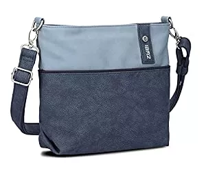 Zwei Taschen & Rucksäcke Zwei Jana J8 - Schultertasche 27 cm nubuk-blue