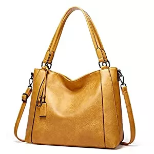 Sacmill Taschen & Rucksäcke Damen Handtasche Shopper Groß Leder Umhängetasche Leichte Elegant Damen Tasche für Business/Schule/Einkauf