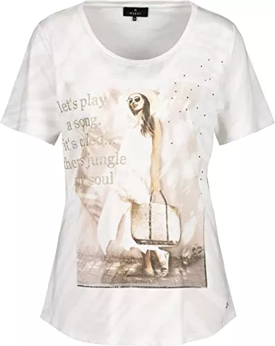 MONARI T-Shirts MONARI Shirt Nature Gemustert