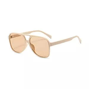 YOJUED Sonnenbrillen & Zubehör YOJUED Retro Sonnenbrille Gelb Gradient Brille Vintage Tinted Sunglasses für Damen Herren