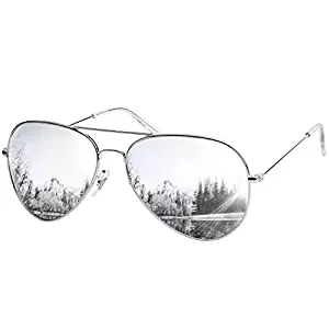 KANASTAL Sonnenbrillen & Zubehör KANASTAL Pilotenbrille herren verspiegelt und damen pilot Sonnenbrille polarisiert klassische Fliegerbrille Unisex mit UV 400 Brille für Fliegen Fahrrad und Alltag