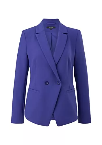 comma Blazer comma Damen Samtblazer mit Bindegürtel