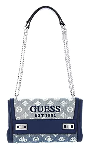 GUESS Taschen & Rucksäcke GUESS Katey Flap Shoulder Bag Denim Ombre Logo
