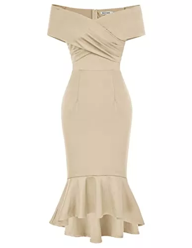 GRACE KARIN Cocktail GRACE KARIN Damen Elegant Bleistiftkleider Vintage Businesskleider Cocktail Bodyconkleider