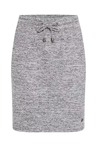 OXMO Röcke OXMO OXBirga Damen Kurzer Rock Sweatrock Midi mit elastischem Bund und Kordel