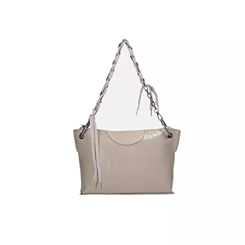 Bata Taschen & Rucksäcke Bata Handtasche mit einer mit bunten Schnürsenkeln durchflochtenen Kettenschlaufe