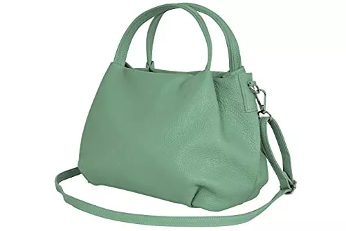 AmbraModa Taschen & Rucksäcke AmbraModa Damen handtasche Henkeltasche Schultertasche aus Echtleder GL023