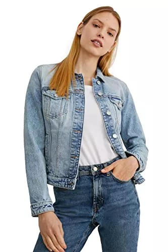 C&A Jacken C&A Damen Jacke Regular Fit Lycra®|Stretch|Baumwolle|Denim Nicht wasserfest