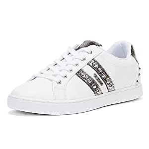GUESS Sneaker & Sportschuhe GUESS Rassta Womens White/Olive Trainers
