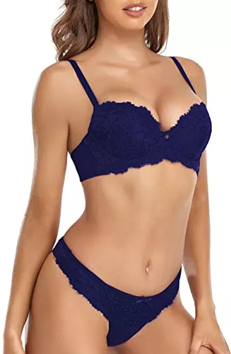 SHEKINI Unterwäsche & Dessous SHEKINI Dessous-Sets für Damen BH Bügel Unterwäsche Set BH und Slip Siptzen BH Sexy Lingerie Tanga Frauen Abnehmbare Träger