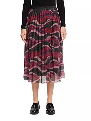 ESPRIT Röcke ESPRIT Plissierter Midirock mit Glitzerdessin