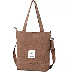 BULGILIA Taschen & Rucksäcke BULGILIA Damen Cord Einkaufstasche, lässige Tote Handtasche, Damen Umhängetasche mit Taschen