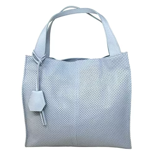 Chicca Borse Taschen & Rucksäcke Shopper Große italienische Handtasche für Damen, aus Leder