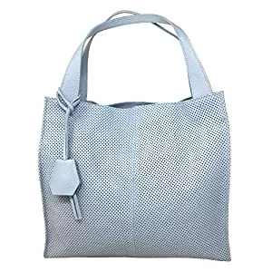Chicca Borse Taschen & Rucksäcke Shopper Große italienische Handtasche für Damen, aus Leder