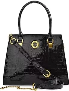 Generisch Taschen & Rucksäcke elegante klassische Damenhandtasche Markentasche Monnari schwarz