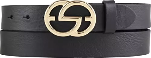 BELTINGER Gürtel BELTINGER Damen-Gürtel EMIL aus Vollrindleder 3 cm | Schmaler Ledergürtel für Damen 30mm | Gold glänzend
