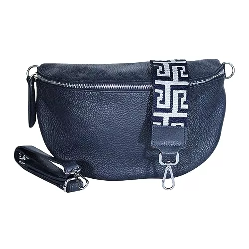 Generisch Taschen & Rucksäcke Umhängetasche Damen Stylisch ein crossbody bag damen 100% Leder Genuine Leder Bauchtasche Sehr schone Crossbag Crossbody Bag damen Ledertasche Made in Italy