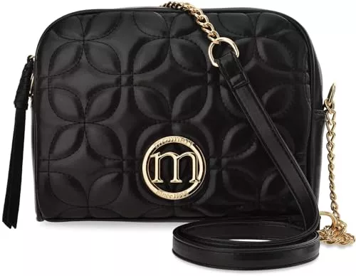 Generisch Taschen & Rucksäcke Damenhandtasche gesteppt Damen Schultertasche elegant Monnari schwarz