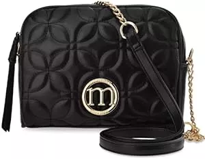 Generisch Taschen & Rucksäcke Damenhandtasche gesteppt Damen Schultertasche elegant Monnari schwarz