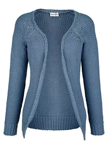 Dress in Strickjacken Dress in Strickjacke in offener Form Off-white