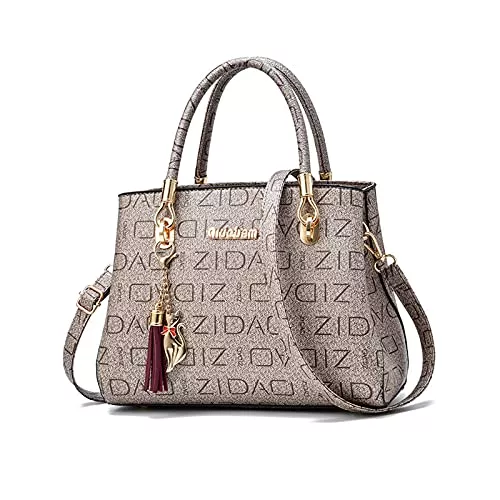 NICOLE & DORIS Taschen & Rucksäcke NICOLE & DORIS Elegante Handtasche Mode Schultertaschen Designer Frauen Umhängetasche Shopper Tote Tasche Damen Neue Henkeltasche mit Quaste Anhänger