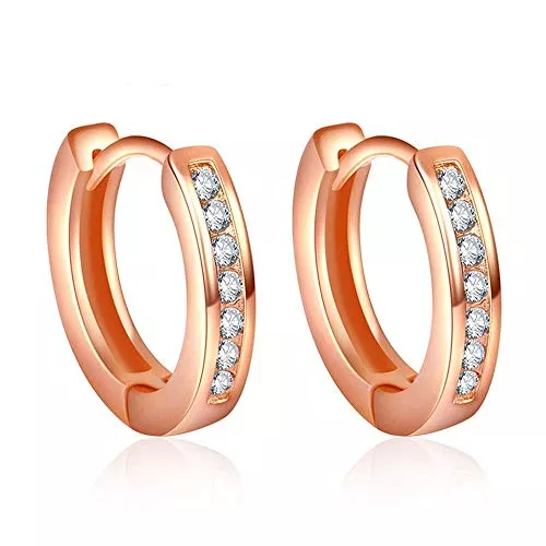 C-F Schmuck Ohrringe Creolen Ohrstecker Einfache Nette Romantische Art Ohrringe Schmuck 925 Silber Gepflastert mit Aaa Kubikzircon Ohrringe für Frauen Frauen Baumeln Ohrringe 1 Para, C-F