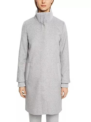 Esprit Collection Mäntel Esprit Collection Mantel aus Wollmix mit Rippstrickdetails