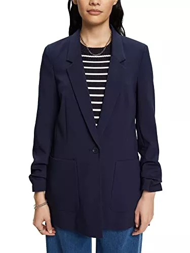 ESPRIT Blazer ESPRIT Blazer mit gerafften Ärmeln