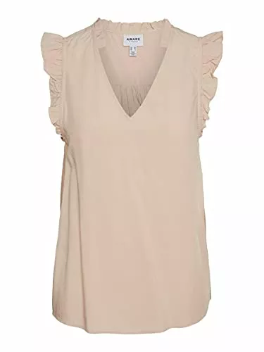 VERO MODA Ärmellose Blusen VERO MODA Female Oberteil ohne Ärmel V-Ausschnitt