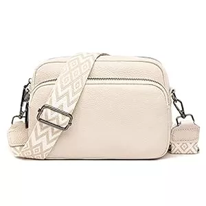 TIAASTAP Taschen & Rucksäcke TIAASTAP Damen Handy Umhängetasche Echtes Leder Crossbody Bag Damen Handytasche zum Umhängen, Umhängetasche Damen Klein Moderne Taschen mit Breitem Schultergurt u 3 fächern