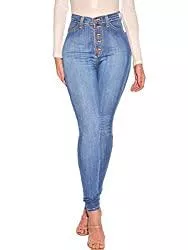 Uusollecy Jeans Uusollecy Damen Skinny High Waist Jeans Stretch Jeanshose