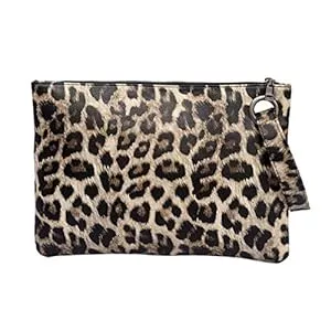 Fenical Taschen & Rucksäcke Fenical Clutch Handtasche Leopard Umschlagtasche Elegante Abendtasche für Damen Damen - gelber Leopard