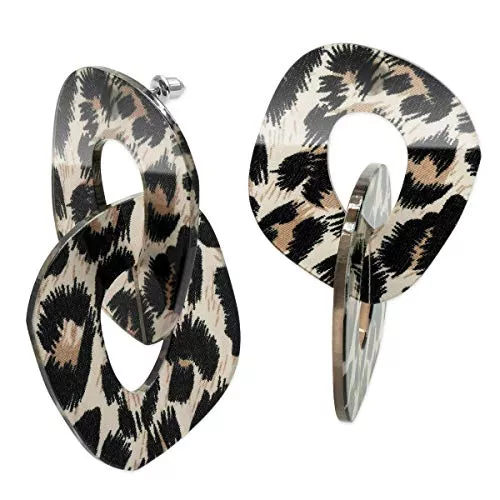 Soul-Cats Schmuck SoulCats® 1 Paar Ohrstecker Leopard im 80er Jahre Style für Damen