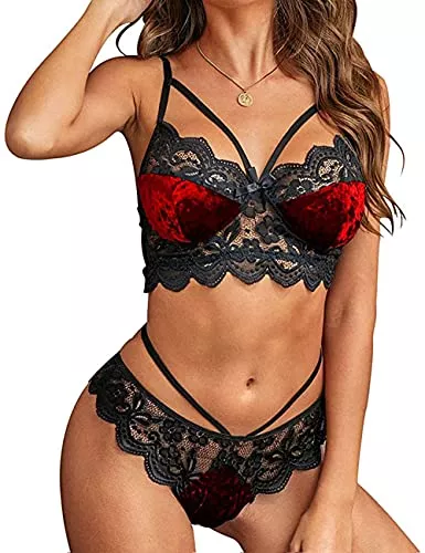 SELINK Unterwäsche & Dessous SELINK Damen Chiffon-Oberteil, schulterfrei, Glockenärmeln, Krawattenknoten, lockere Bluse