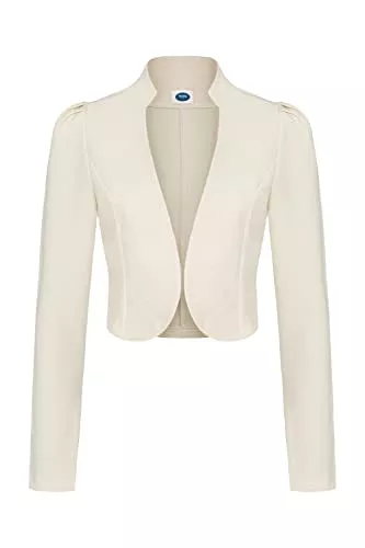 4tuality Strickjacken 4tuality Satin Jäckchen lang Bolero Gr. S - 3XL