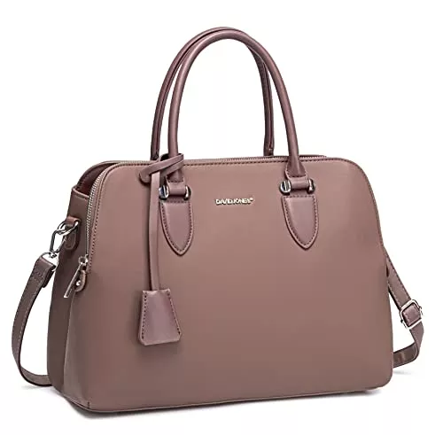 David Jones Taschen & Rucksäcke David Jones - Damen Handtasche Henkeltasche - Frau PU Leder Schultertasche - Elegante Tote Shopper Tasche - Umhängetasche Viele Fächer Zip Multi Taschen - Alltags Mode Arbeit Stadt City