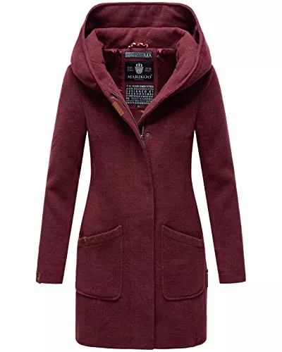 MARIKOO Mäntel MARIKOO Damen Mantel Trenchcoat Wintermantel Übergangs Jacke Parka Lang B819
