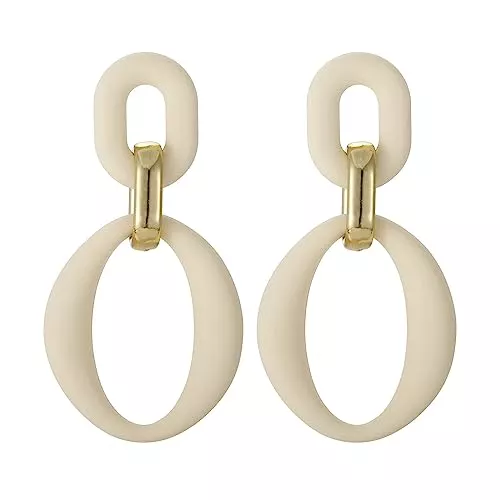 SIXDUTON Schmuck SIXDUTON Acryl Oval Ohrringe, Modisches Acryl Ovale Tropfenohrringe für Damen und Mädchen