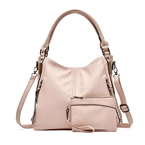 Gladdon Taschen & Rucksäcke Damen Handtaschen Groß Shopper Lederhandtasche Schultertasche Umhängetasche Geldbörse Hobo Damen Taschen Set 2pcs